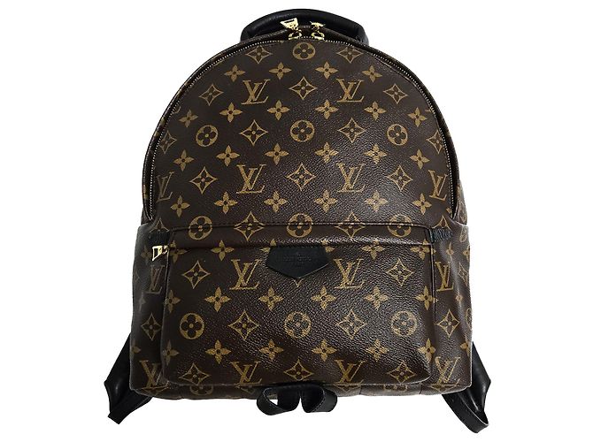 Louis Vuitton Zaino Palm Springs Mm Monogram Marrone - vista 2