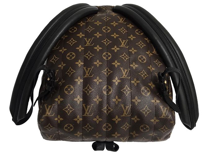 Louis Vuitton Zaino Palm Springs Mm Monogram Marrone - vista 3