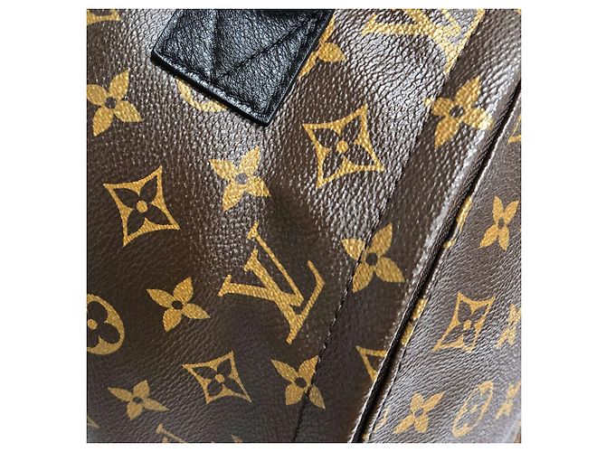 Louis Vuitton Zaino Palm Springs Mm Monogram Marrone - vista 6