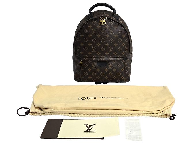Louis Vuitton Zaino Palm Springs Mm Monogram Marrone - vista 9