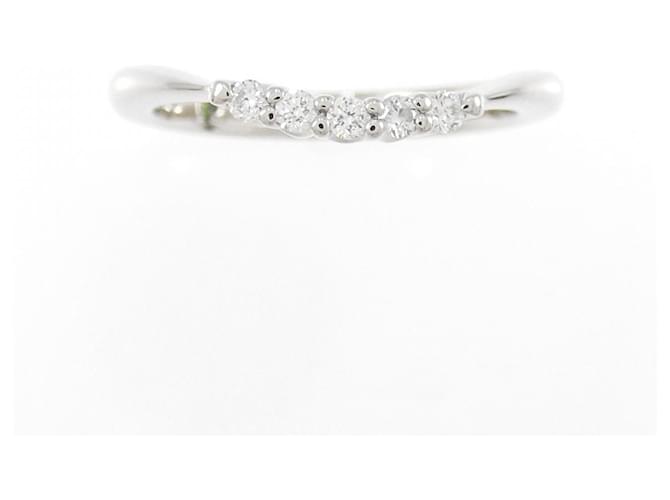 Autre Marque Pt900 Diamantring Silber - Ansicht 2