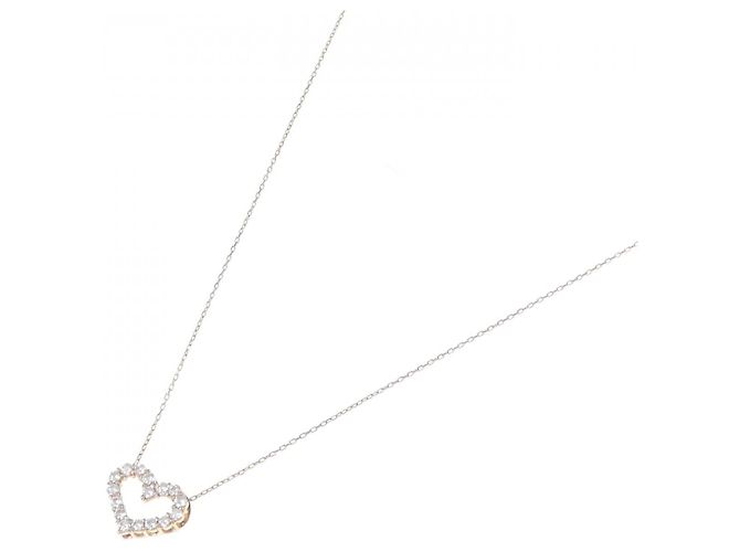 Autre Marque Collana con diamante a forma di cuore Au750 Rosa - vista 2