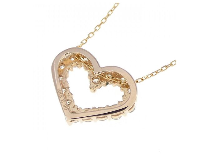 Autre Marque Collana con diamante a forma di cuore Au750 Rosa - vista 4