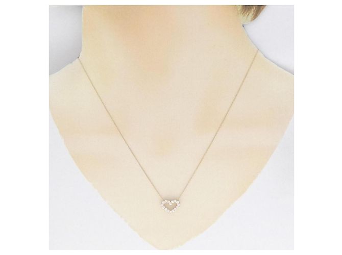 Autre Marque Collana con diamante a forma di cuore Au750 Rosa - vista 6