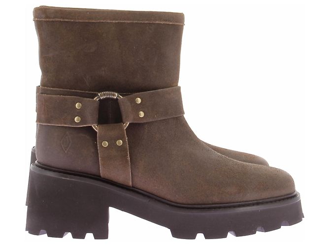Ba&Sh Botas marrones de cuero Castaño - vista 2