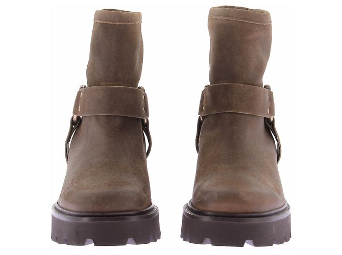 Ba&Sh Botas marrones de cuero Castaño - vista 4
