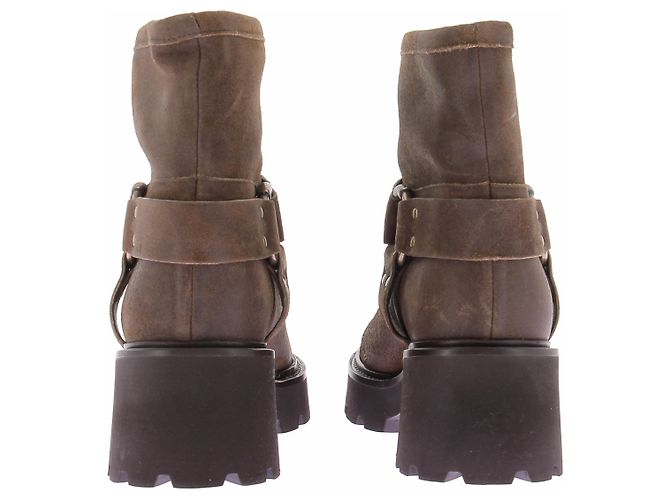 Ba&Sh Botas marrones de cuero Castaño - vista 5