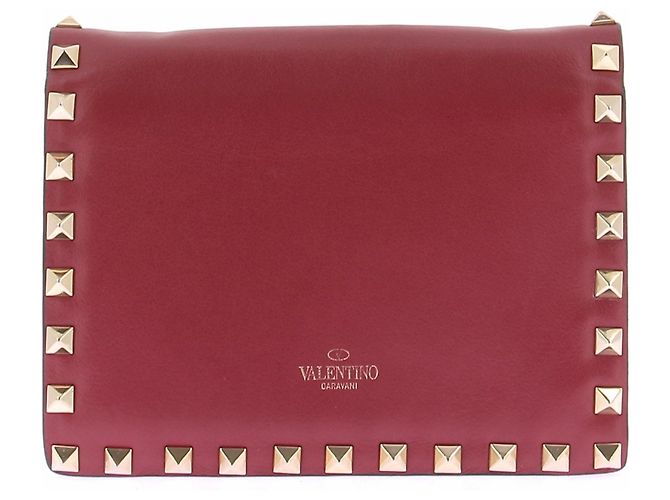 Valentino Garavani Mini pochette rossa in pelle Rosso - vista 2