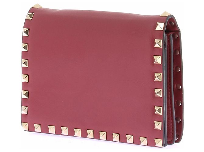 Valentino Garavani Mini pochette rossa in pelle Rosso - vista 5