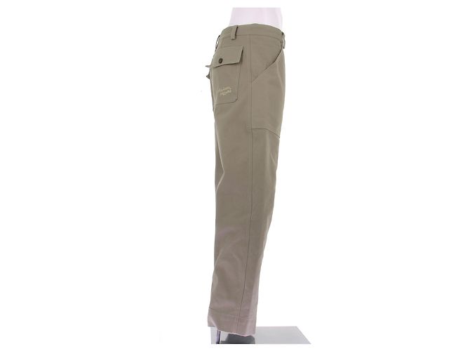 Autre Marque MAISON KITSUNE Hose aus Baumwolle Khaki Größe 40 - Ansicht 3