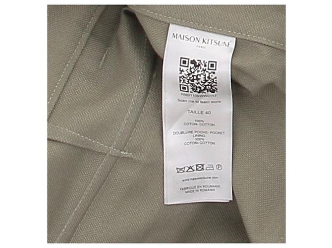 Autre Marque MAISON KITSUNE Hose aus Baumwolle Khaki Größe 40 - Ansicht 6