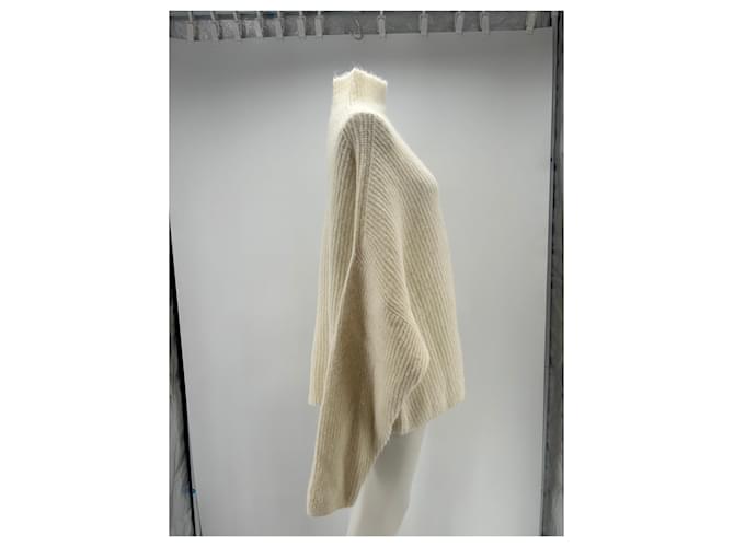 Autre Marque BY AYLIN KOENIG Weißer Wollpullover - Ansicht 3