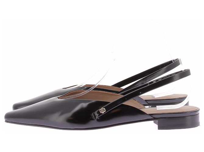 Hugo Boss Slingback de cuero charol negro - vista 3