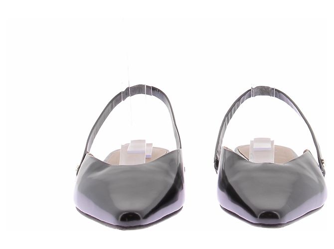 Hugo Boss Slingback de cuero charol negro - vista 4