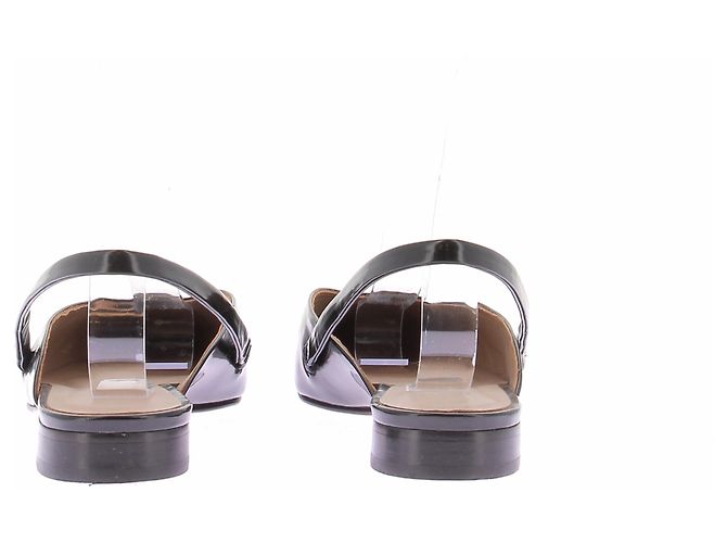 Hugo Boss Slingback de cuero charol negro - vista 5