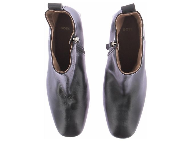 Hugo Boss Lederstiefel Schwarz Größe 40 - Ansicht 6