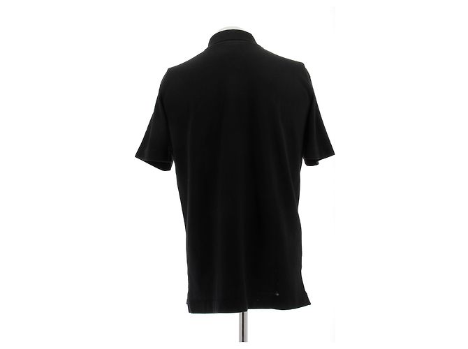 Autre Marque Polo in cotone nera MAISON KITSUNE Nero - vista 2