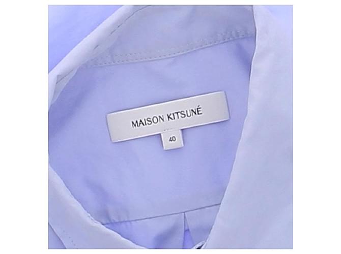 Autre Marque Camicia blu con volpe - vista 5