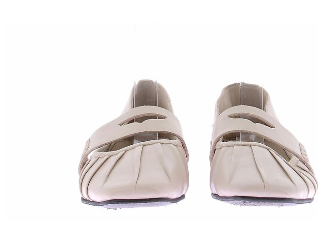 Autre Marque Bailarinas ALOHAS de cuero ecru 39 Beige - vista 4