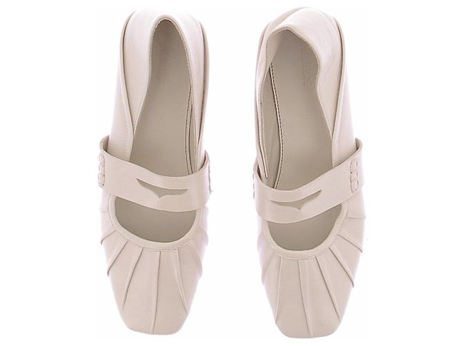 Autre Marque Bailarinas ALOHAS de cuero ecru 39 Beige - vista 6