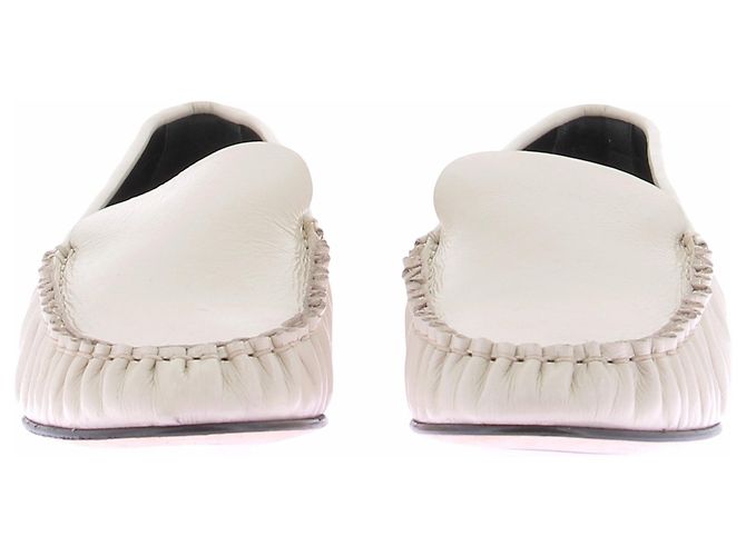 Autre Marque ODARE Slipper aus Leder Ecru Größe 37.5 Beige - Ansicht 4