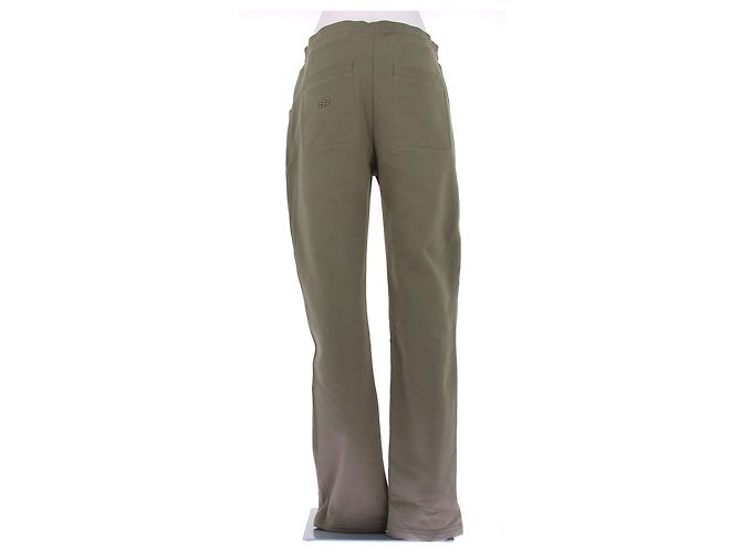 Autre Marque Pantalones de jogging verdes de algodón Caqui - vista 2