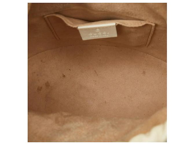 Borsa a secchiello Gucci GG Canvas Horsebit 1955 Beige - vista 8