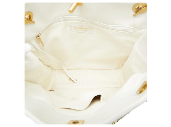 Chanel Coco Mark Matelassé Kettentasche Weiß - Ansicht 6