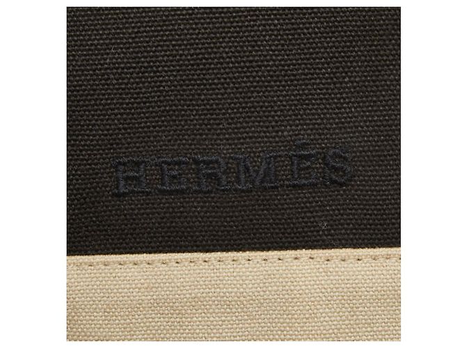 Borsa Clutch Tapidocell di Hermès Nero Beige - vista 11