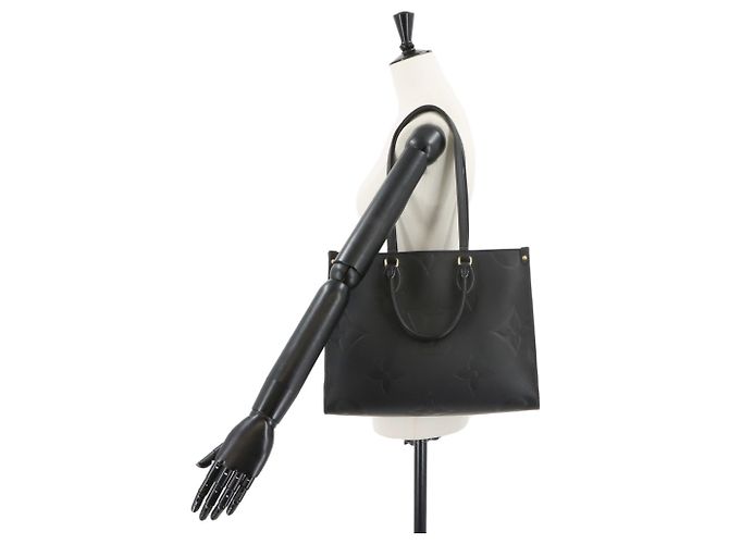 Louis Vuitton Monogram Empreinte Onthego MM Tote Black - view 10