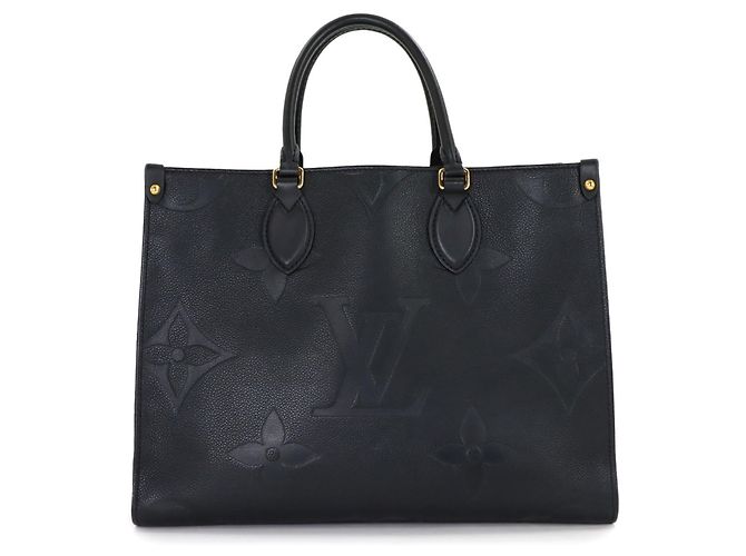 Louis Vuitton Monogram Empreinte Onthego MM Tote Black - view 3