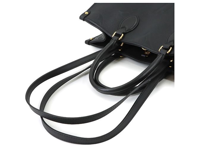 Louis Vuitton Monogram Empreinte Onthego MM Tote Black - view 6