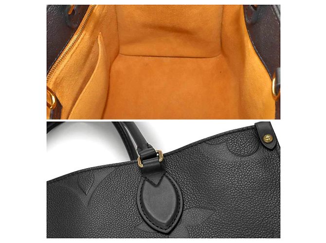 Louis Vuitton Monogram Empreinte Onthego MM Tote Black - view 9