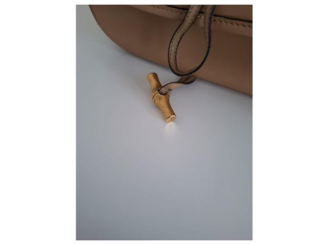 Hermès Bamboo Duffle Tasche Camel Leder Kamel - Ansicht 5