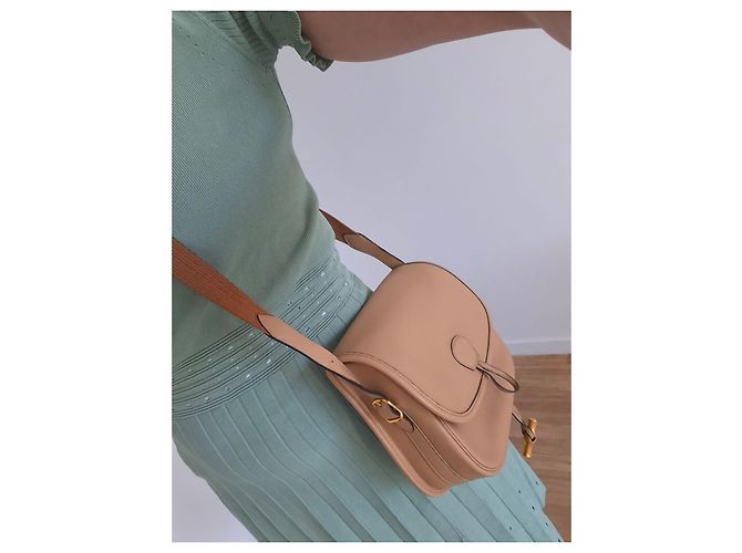 Hermès Bamboo Duffle Tasche Camel Leder Kamel - Ansicht 8
