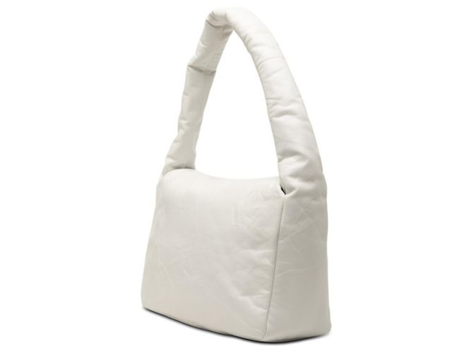 Borsa a Spalla Balenciaga Monaco BB Logo Bianco - vista 2