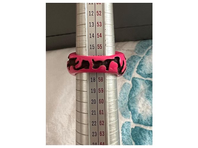 Louis Vuitton Ring aus rosa Harz Größe 56 Pink - Ansicht 7