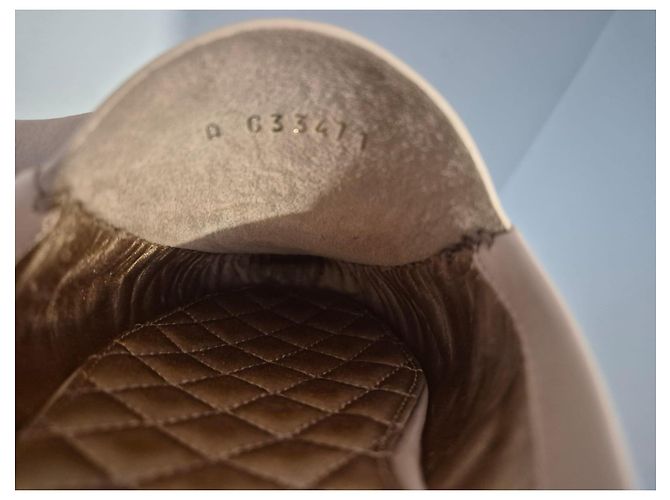 Mules Chanel in pelle beige - vista 7