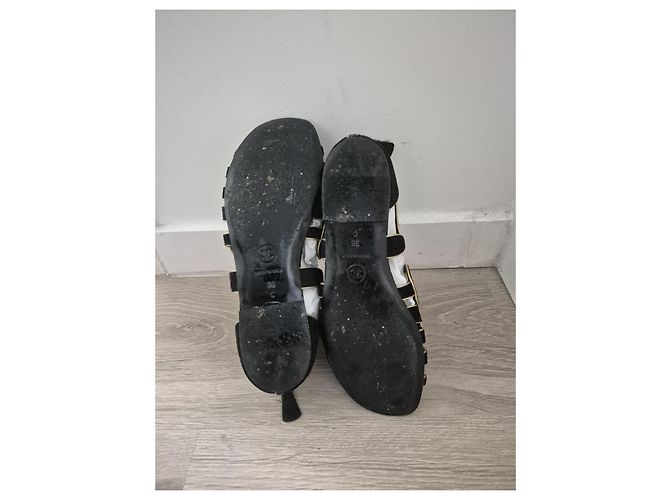 Espadrillas Chanel Gold Hardware 36C - vista 4
