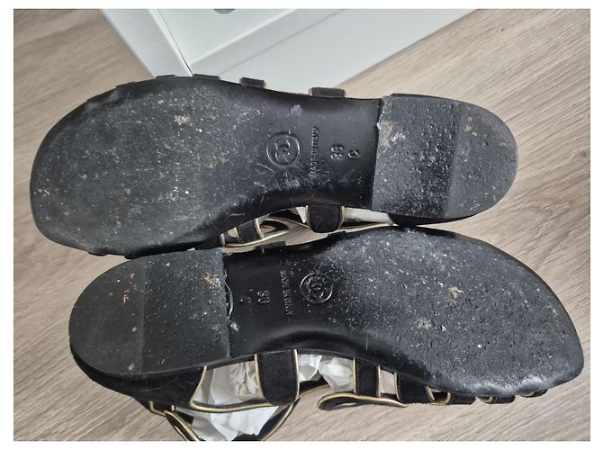 Espadrillas Chanel Gold Hardware 36C - vista 8