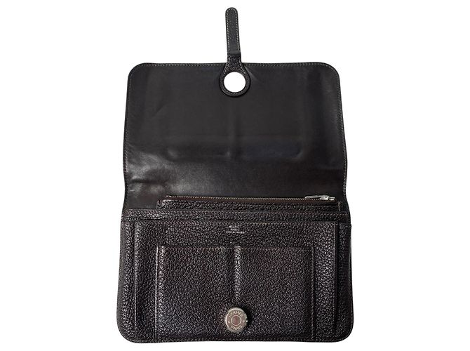 Hermès Hermes Dogon Duo GM Bi-fold Wallet Dark brown - view 6