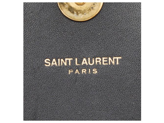 Borsa a spalla con catena e logo YSL con frange Saint Laurent Nero - vista 10