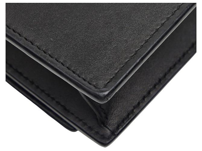 Borsa a spalla con catena e logo YSL con frange Saint Laurent Nero - vista 8