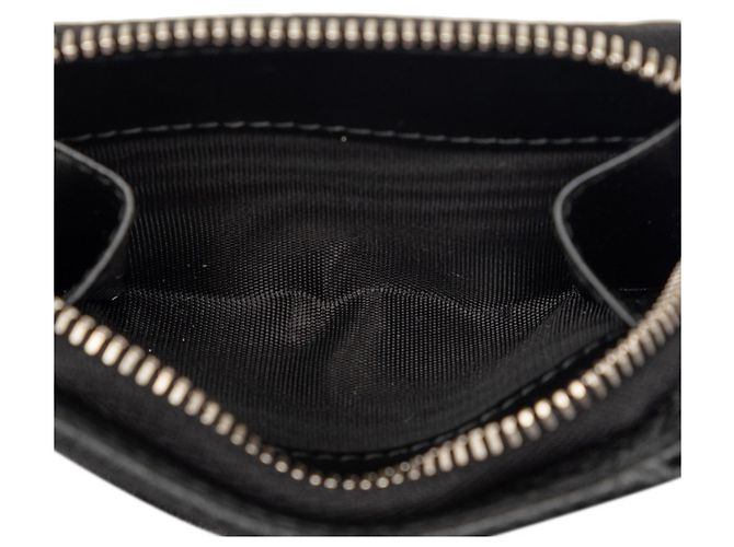 Prada Tri-Fold Wallet in Black Vitello Daino Leather - view 5
