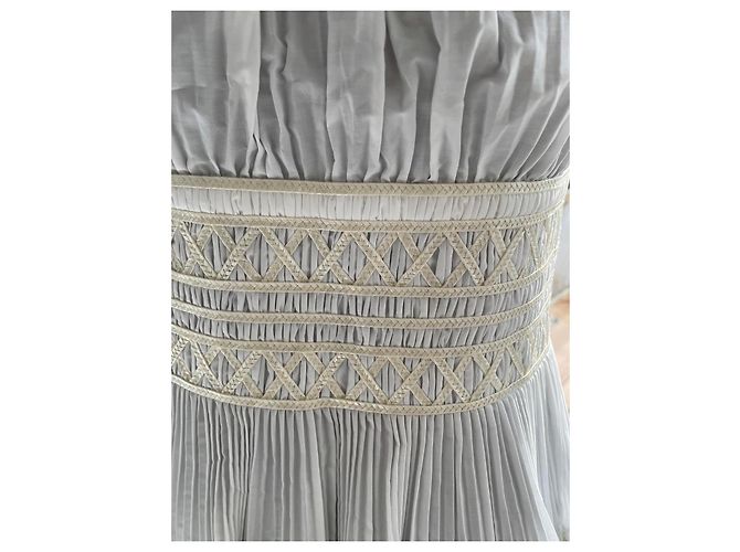 Top Chanel de algodão cor eggshell Fora de branco - vista 12