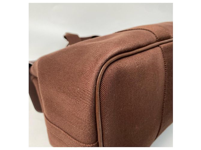 Hermès Valparaiso MM Tote Bag mit Pouch Braun - Ansicht 13