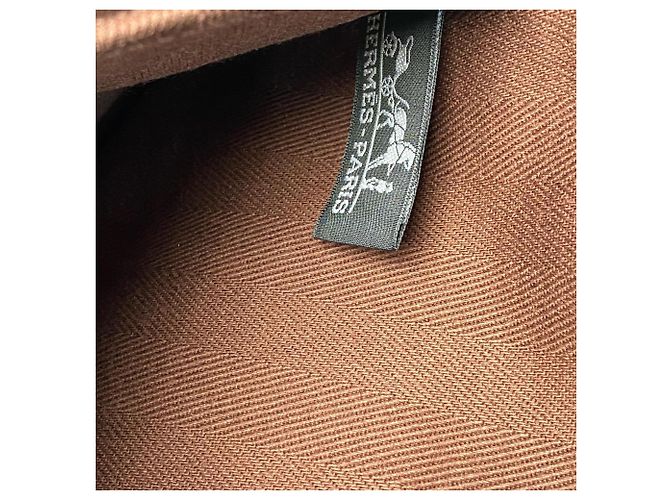 Hermès Valparaiso MM Tote Bag mit Pouch Braun - Ansicht 9