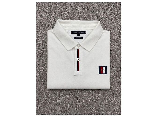 Polo Bianco Regular Fit Tommy Hilfiger - vista 2