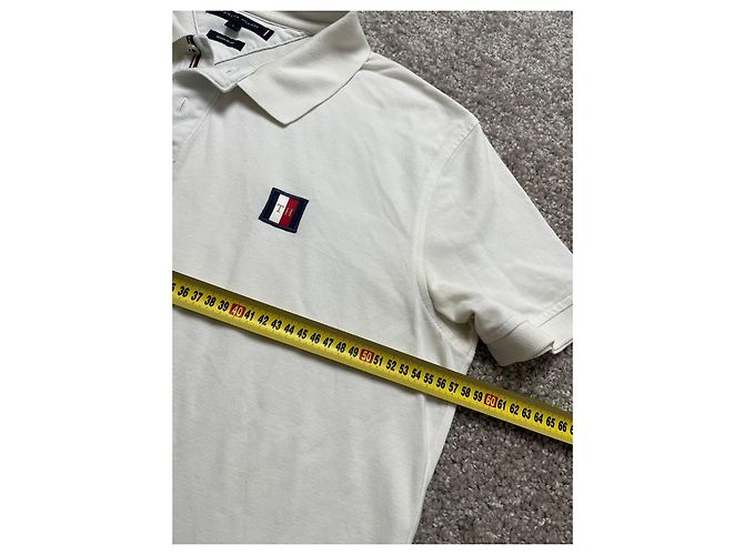 Polo Bianco Regular Fit Tommy Hilfiger - vista 7