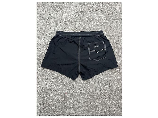 Diesel Schwarze Badehose mit rotem Logo - Ansicht 3
